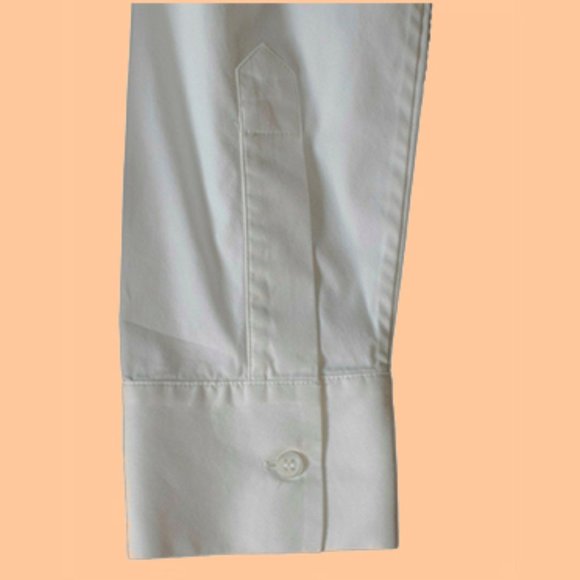 Piazza Sempione White Fitted Button-Down Blouse 42 - Picture 5 of 5